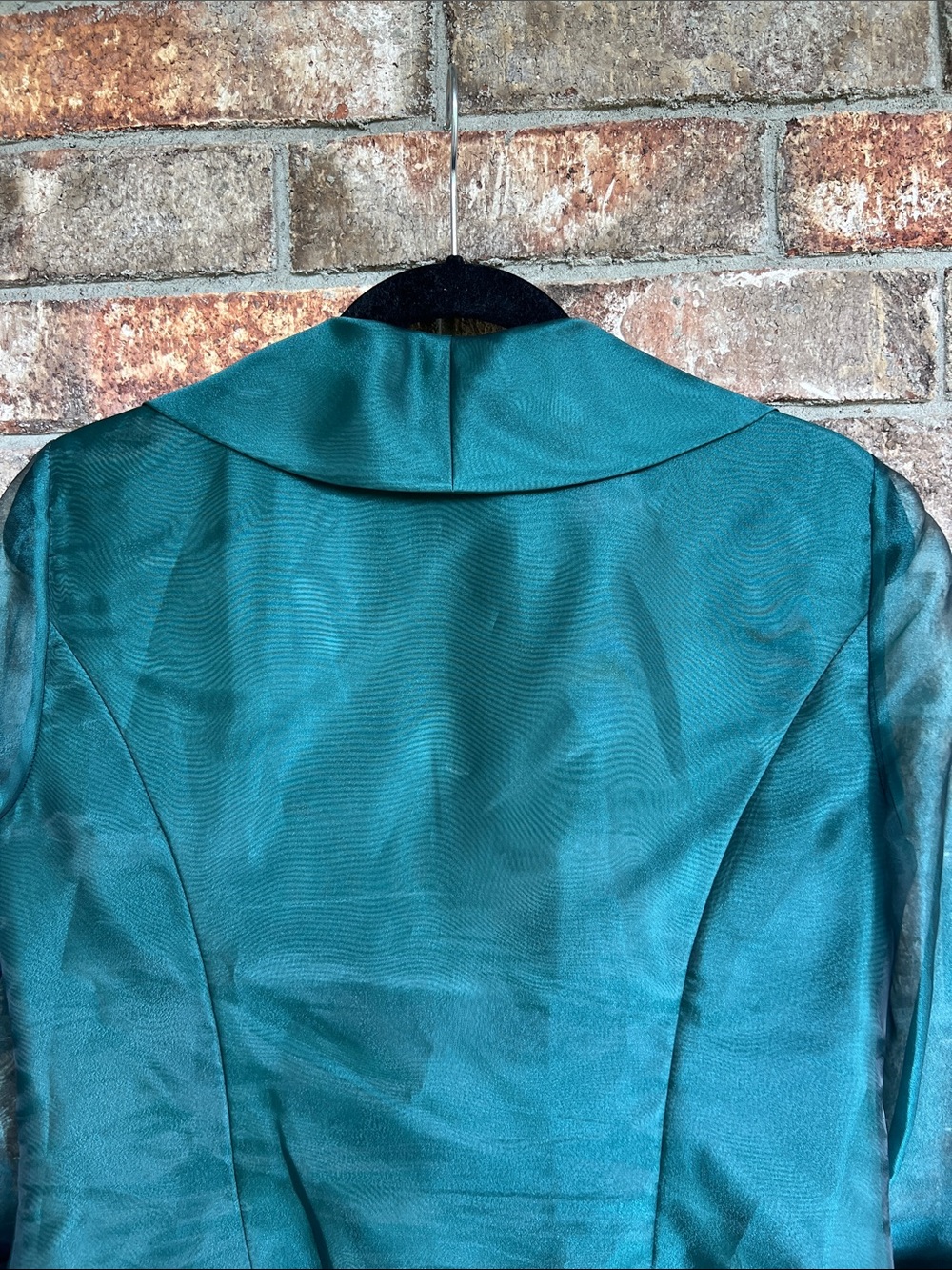 Alex Evenings Shimmering green jacket formal wear size medium - Picture 11 of 12